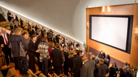 Thousands of Scientologists and guests toured the new Church of Scientology Twin Cities following ribbon-cutting ceremonies. The Chapel serves parishioners and guests for Sunday services, weddings and naming ceremonies. The original 300-seat IMAX Theater further serves as a venue for a wide range of community events.